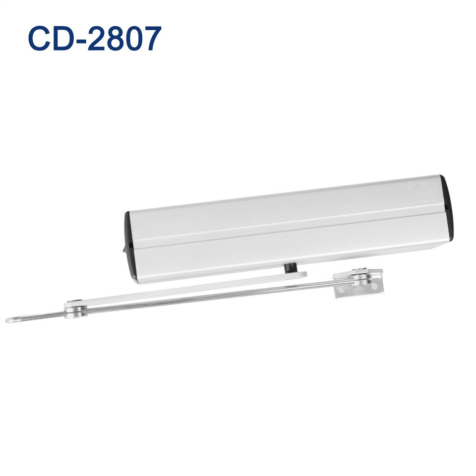 Scissor arm door opener